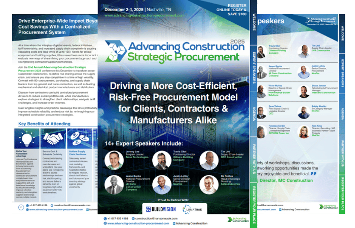 Advancing Construction Strategic Procurement 2025